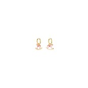 Biba Hobbelpaard Hoops Goudkleurig Roze – 10 mm