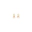 Biba Biba Hobbelpaard Hoops Goudkleurig Roze – 10 mm