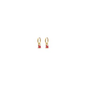 Biba Kerstklokjes Hoops Goudkleurig Rood – 10 mm