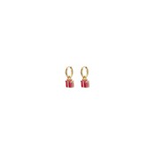 Biba Cadeautje Hoops Goudkleurig Roze – 10 mm