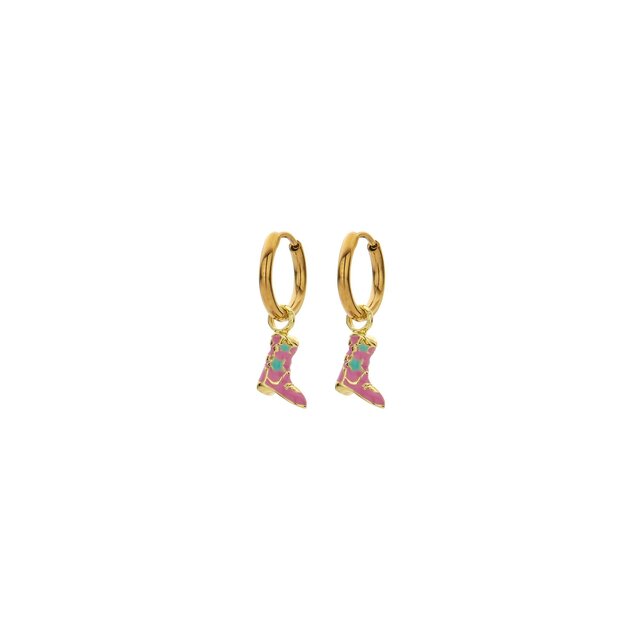 Biba Cowboy Boots Hoops Goudkleurig – 10 mm