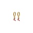 Biba Biba Cowboy Boots Hoops Goudkleurig – 10 mm