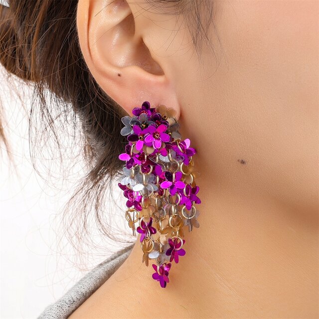 Flowery Flow Grey Mix Oorbellen E55180-5
