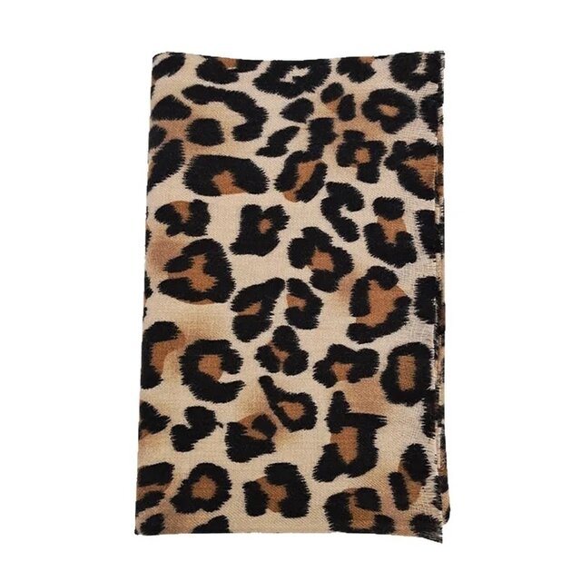 Warme & Cozy Sjaal  bruin Leopard – Heerlijk Zacht voor de Winter