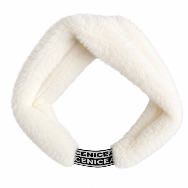 Retro Haarband Wit – Warm & Stijlvol