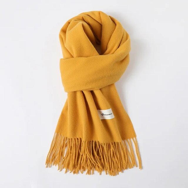 Elegante effen sjaal voor dames – imitatiekasjmier