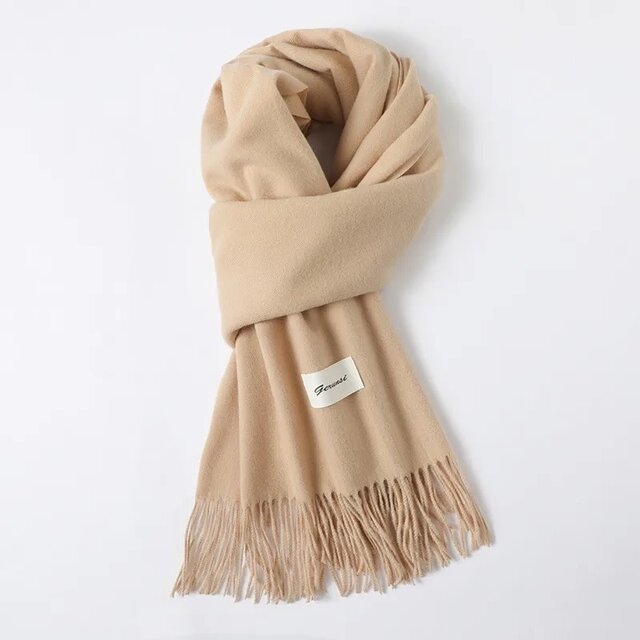 Elegante effen sjaal voor dames – imitatiekasjmier