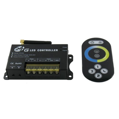 2.4Gh Controller plus afstandsbediening voor Wit naar Warm Wit Strips