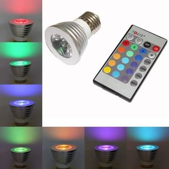 RGB 3 Watt LED Spotlight with Remote Control