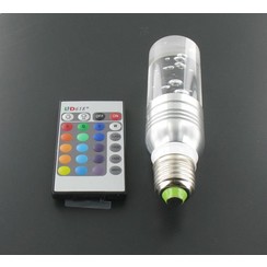 RGB 3 Watt Crystal LED Lamp E27