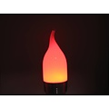 RGB 3 Watt LED 'Flame' Lamp E27 met IR Afstandsbediening