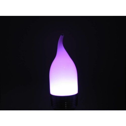 RGB de 3 watts Ampoule LED Flame E27 avec télécommande IR