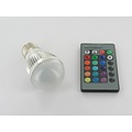 3 Watt RGB LED bulb 'lamp E27 with IR Remote Control