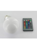 RGB 5 Watt LED bulb 'E27 with IR Remote Control