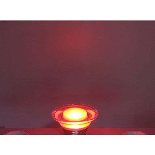 RGB 3 Watt LED Glass' Spot E27 with IR Remote Control