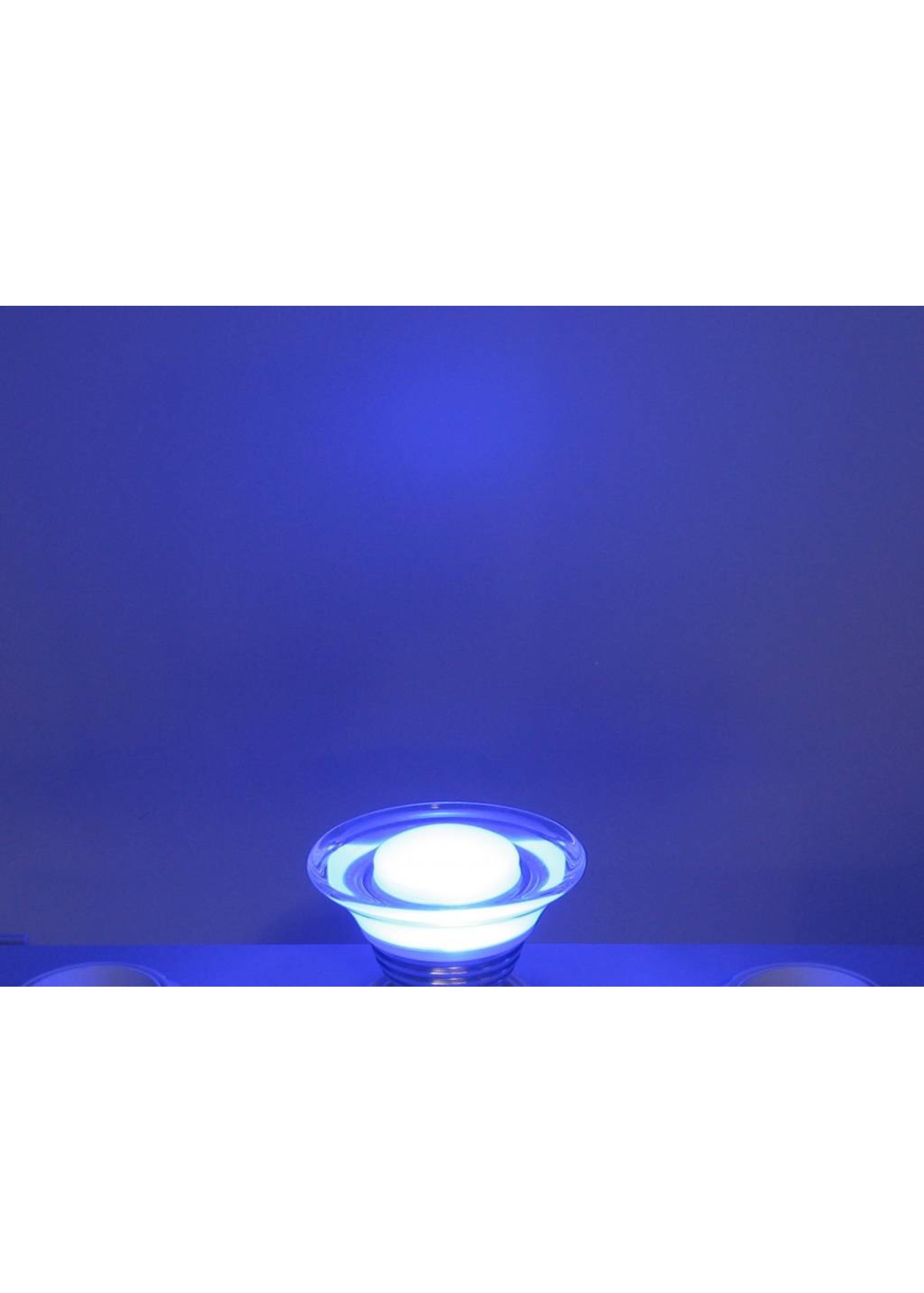 RGB 3 Watt LED Glass' Spot E27 with IR Remote Control