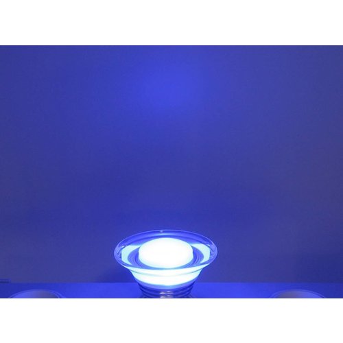 RGB 3 Watt LED Glass' Spot GU10 with IR Remote Control