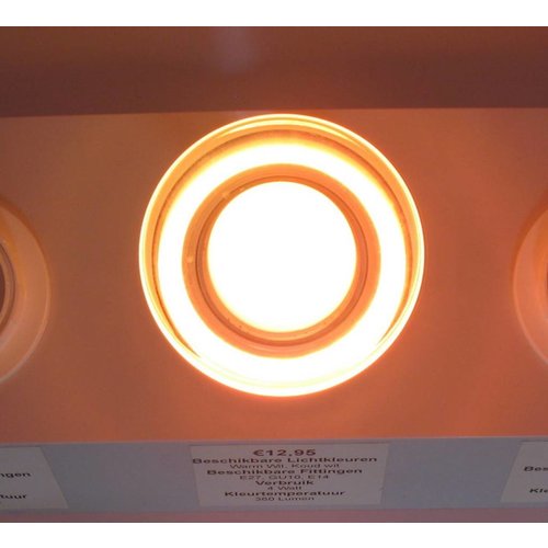 RGB 3 Watt LED 'glas' Spot GU10 met IR Afstandsbediening