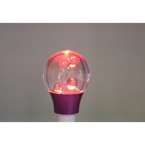 RGB 3 Watt LED 'bal' Lamp E27 met IR Afstandsbediening