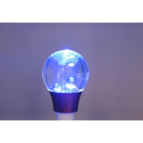 RGB 3 Watt LED "Ball"-Lampe E27 mit IR-Fernbedienung