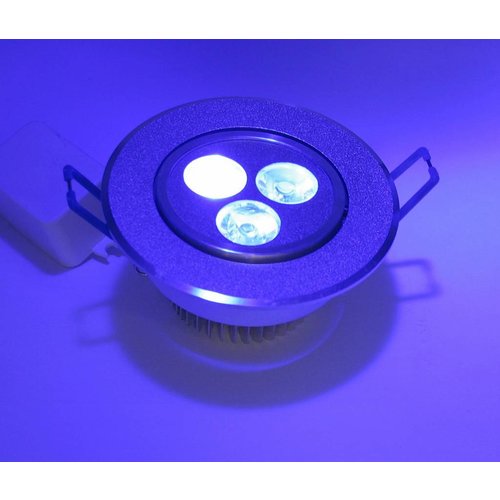 3 Watt RGB LED Downlight avec télécommande IR