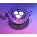 3 Watt RGB LED Downlight mit IR-Fernbedienung