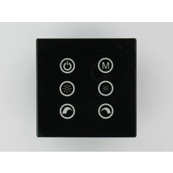RGB LED Controller Touch noir sur la V2 mur