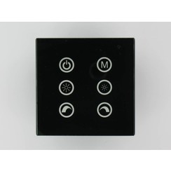 RGB LED Controller Touch-Schwarz an der Wand V2