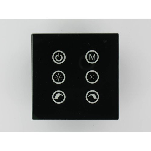 RGB LED Controller Touch Black on the wall V2