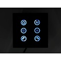 RGB LED Controller Touch Black on the wall V2