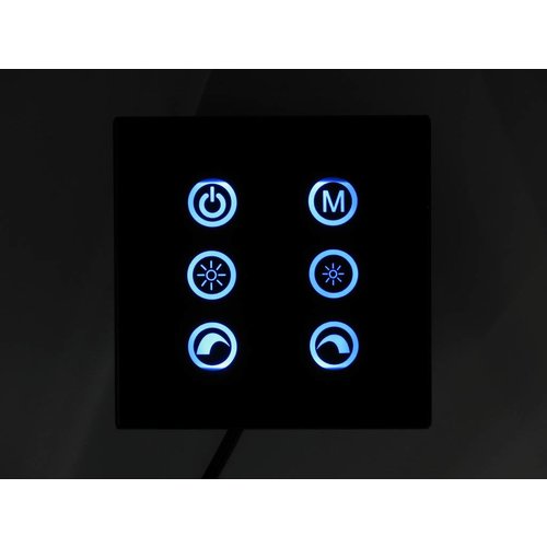 RGB LED Controller Touch Black on the wall V2