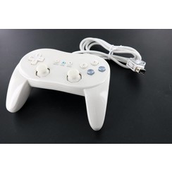 Controller bedraad Classic Pro Wit voor Wii