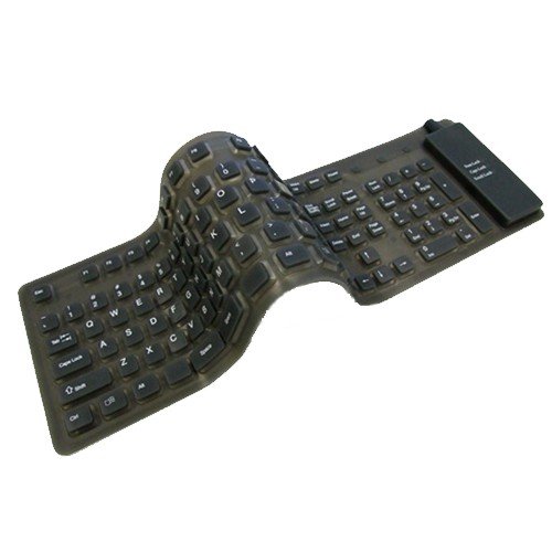 Flexible USB Keyboard Full Size Black