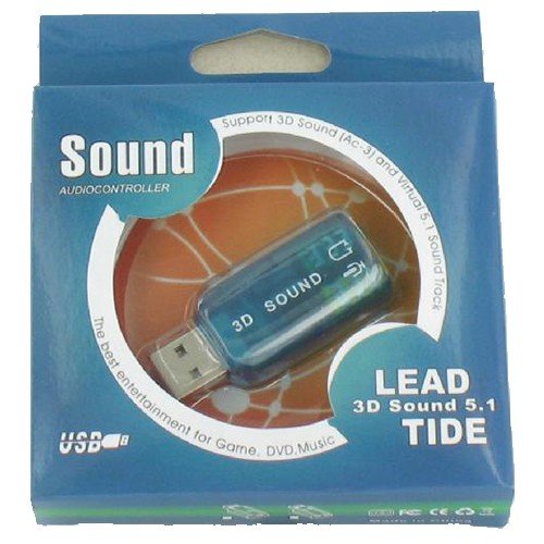 USB Sound Audio Controller Adapter 3D 5.1 GAME DVD