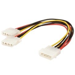 Molex to 2x Molex Splitter Cable