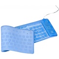 Flexible USB-Tastatur in voller Größe Blau