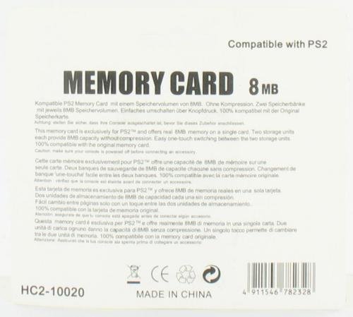 Carte mémoire 8 Mo pour Playstation 2 - Groothandel-XL