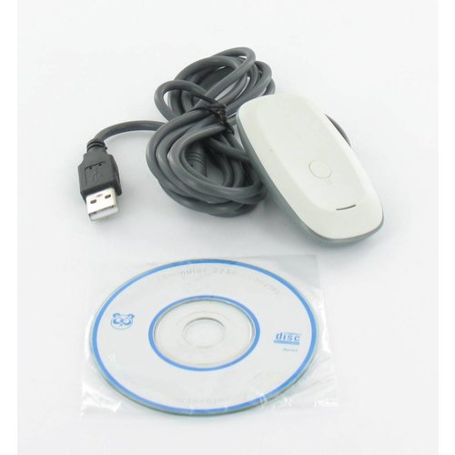 Draadloze USB Ontvanger voor XBOX 360 Controller Wit