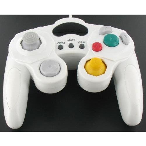 Controller Bedraad voor de GameCube en Wii in het Wit