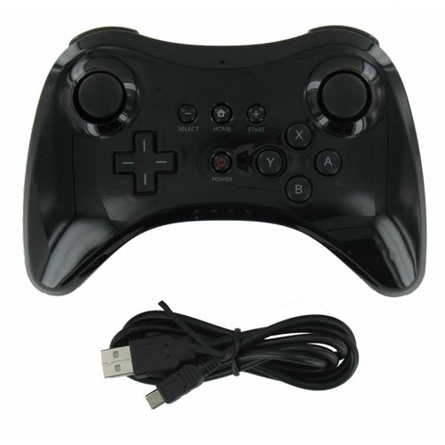 Draadloze Controller voor de Wii U in het Zwart