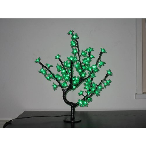 LED Cherry Blossom Sapling in Green, Purple and Warm White