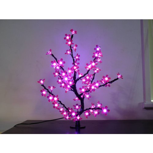 LED Cherry Blossom Sapling in Green, Purple and Warm White