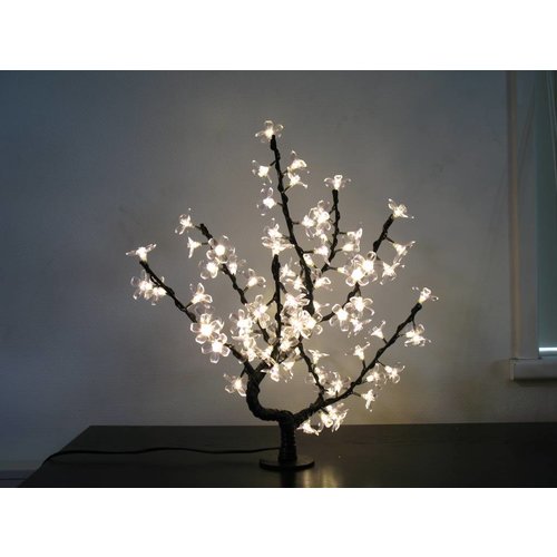 LED Cherry Blossom Sapling in Green, Purple and Warm White