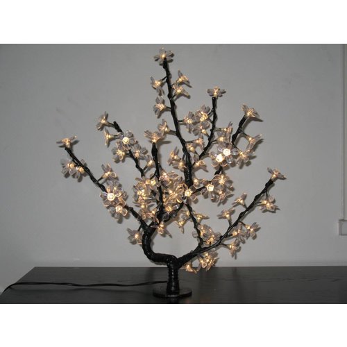 LED Cherry Blossom Sapling in Green, Purple and Warm White