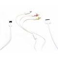 AV-Kabel für iPhone / iPad / iPod mit USB-Netzteil