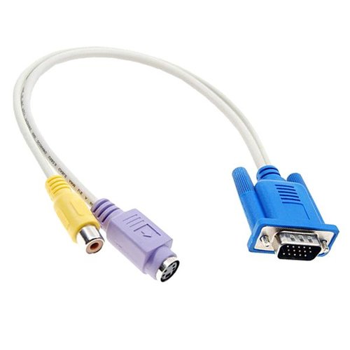 VGA zu S-Video + Cinch-Kabel