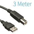 Dolphix USB 2.0 A - B - Printer Cable 3 Meters