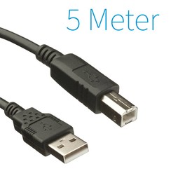 USB 2.0 A - B - Printer Cable 5 Meters