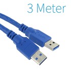 USB 3.0 mâle - mâle câble de 3 mètres