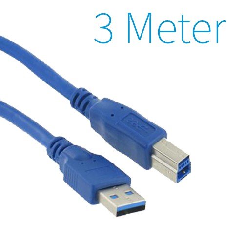 USB 3.0 A - B Printer Cable 3 mètres